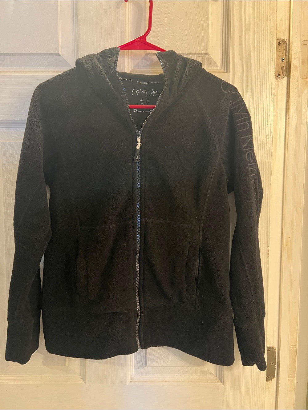 Calvin Klein Performance Black Full-Zip Hoodie